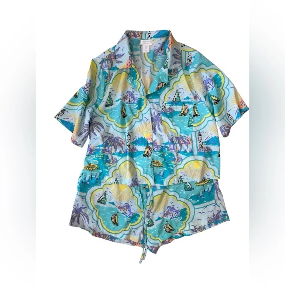 Cynthia Rowley sleepwear size medium printed pajama set in excellent condition